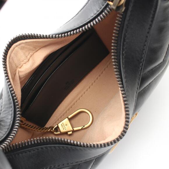 Gucci GG Marmont Handbag Leather Black - Picture 2 of 3